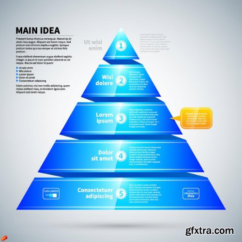 Business Pyramid Infographic 25xEPS