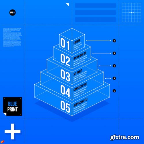 Business Pyramid Infographic 25xEPS