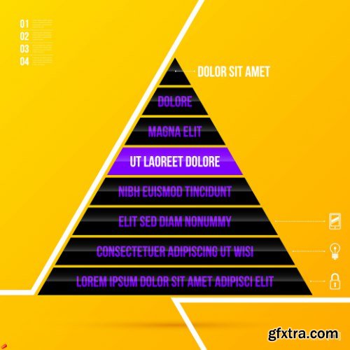 Business Pyramid Infographic 25xEPS