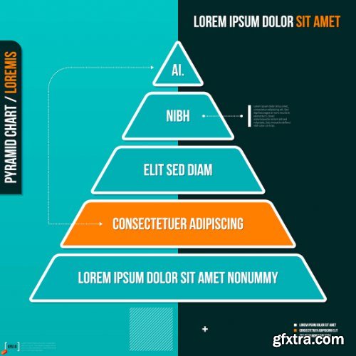 Business Pyramid Infographic 25xEPS