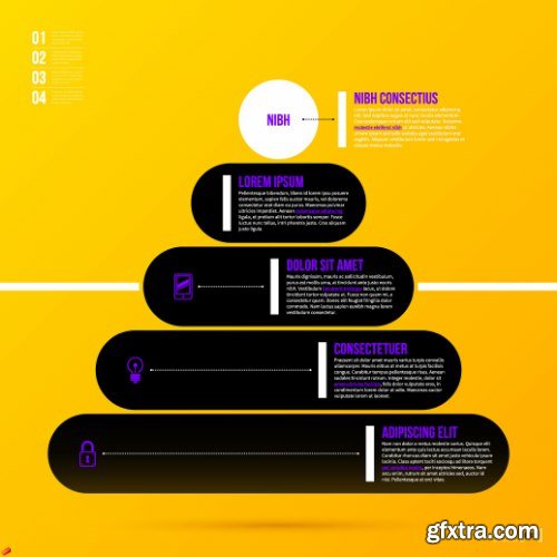 Business Pyramid Infographic 25xEPS