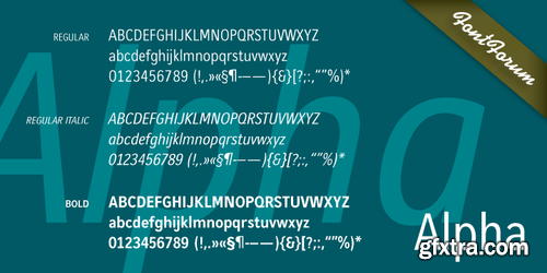 Alpha Font Family $59