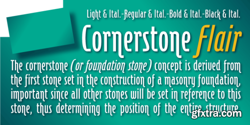 Cornerstone Flair Font Family $270