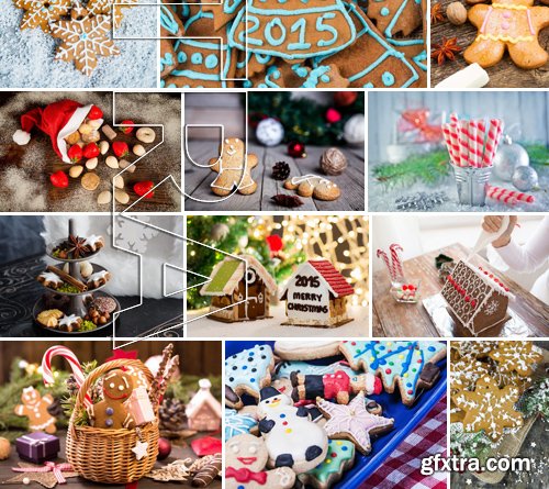 Stock Photos - Christmas And New Year Candies, 25xJPG