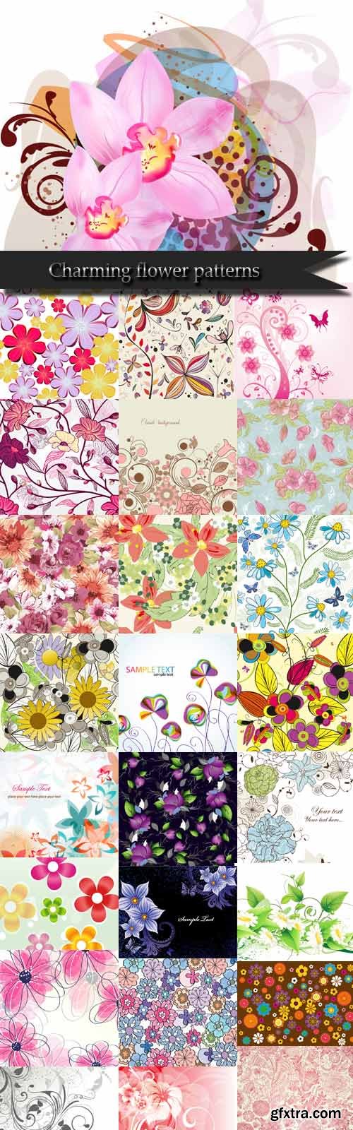 Charming flower patterns