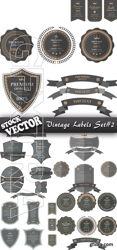 Stock Vector - Vintage Labels Set#2