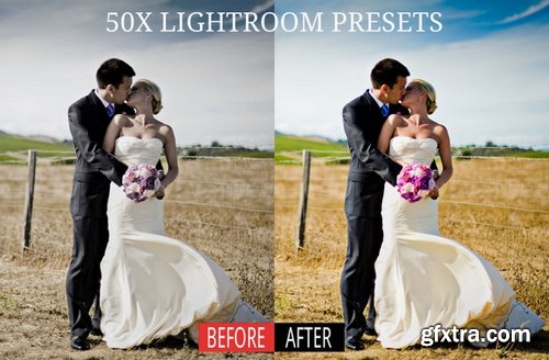 50x Lightroom Wedding Presets - Creativemarket 130456