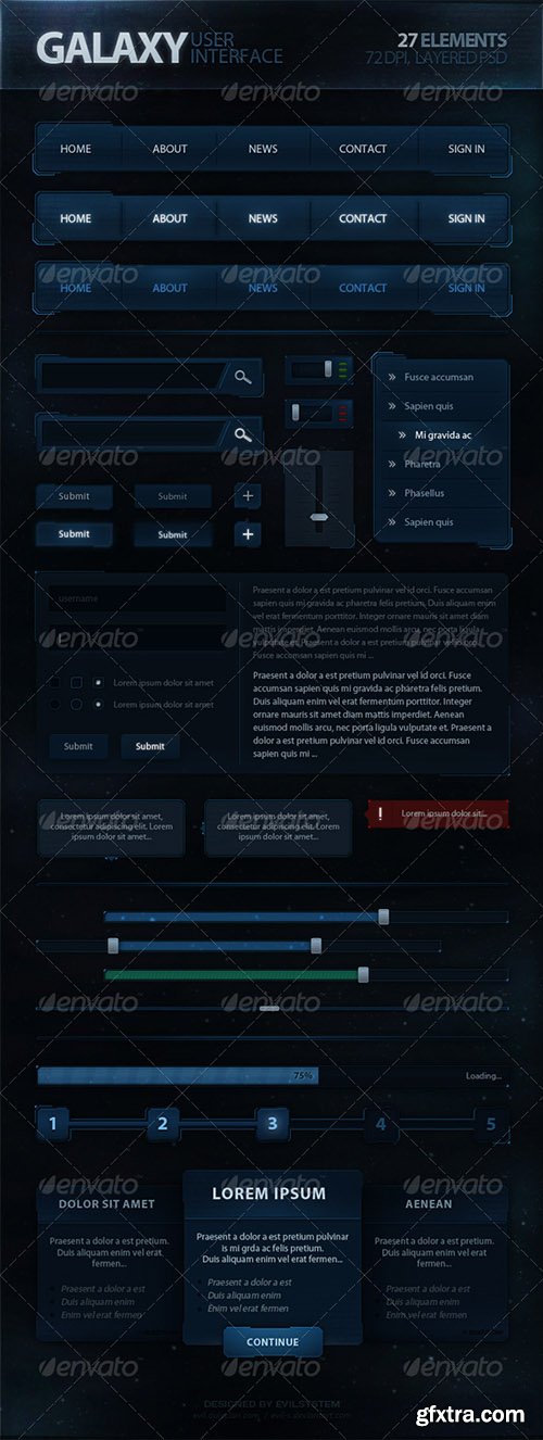 GraphicRiver Galaxy User Interface 4987715