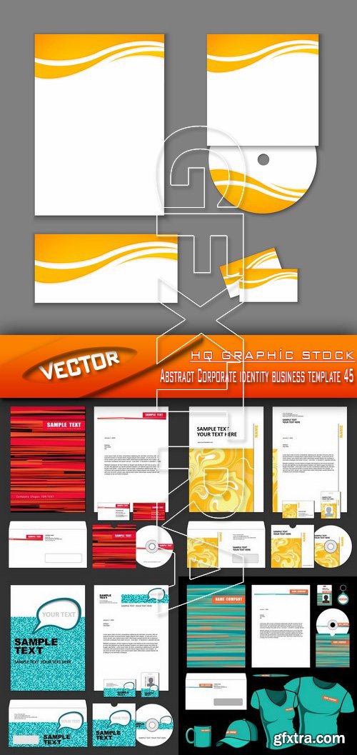 Stock Vector - Abstract Corporate identity business template 45