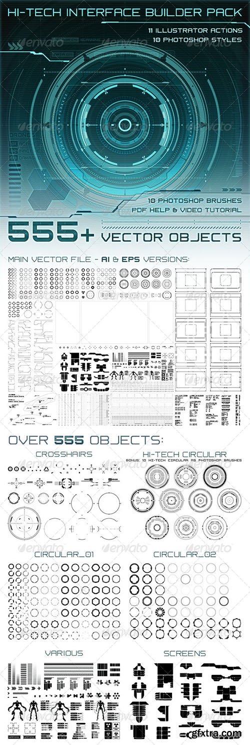 GraphicRiver Hi-Tech Interface Builder Pack 7694953