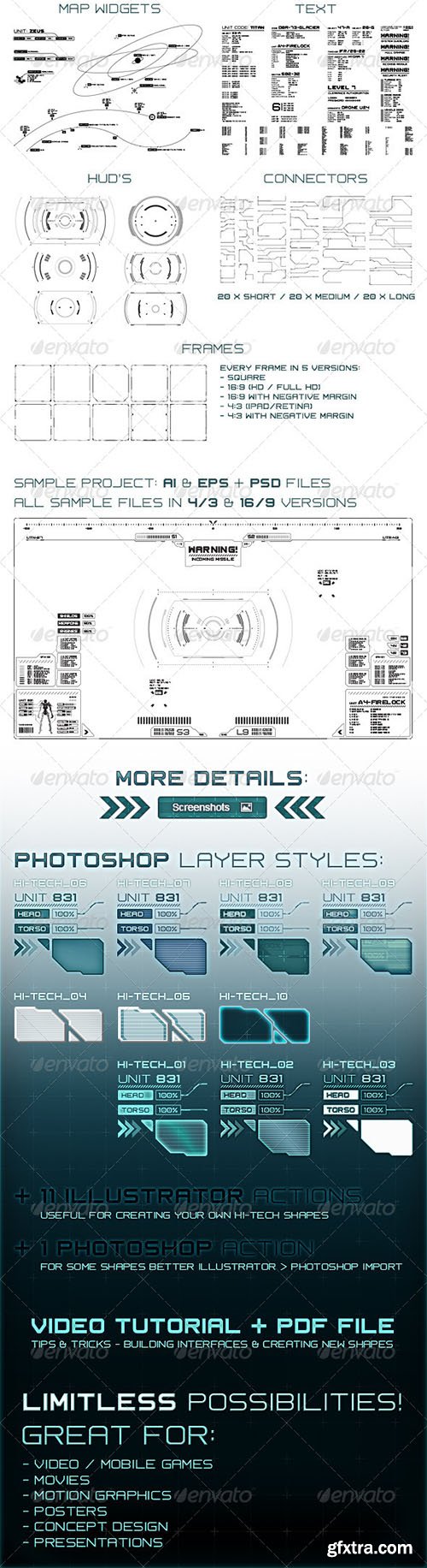 GraphicRiver Hi-Tech Interface Builder Pack 7694953