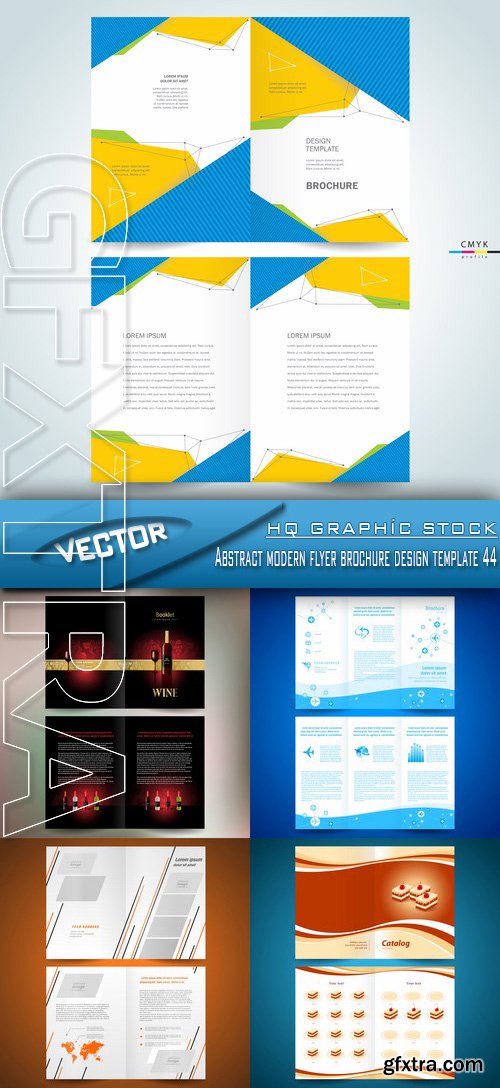 Stock Vector - Abstract modern flyer brochure design template 44