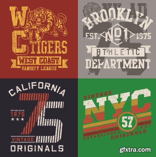 SS Design Еlements for T-Shirts, 25xEPS