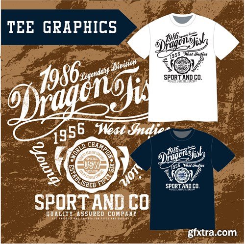 SS Design Еlements for T-Shirts, 25xEPS