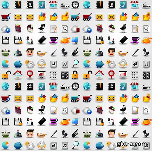 SS Icons MEGA Vector Collection, 25xEPS