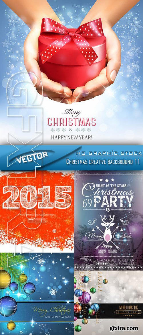 Stock Vector - Christmas creative background 11