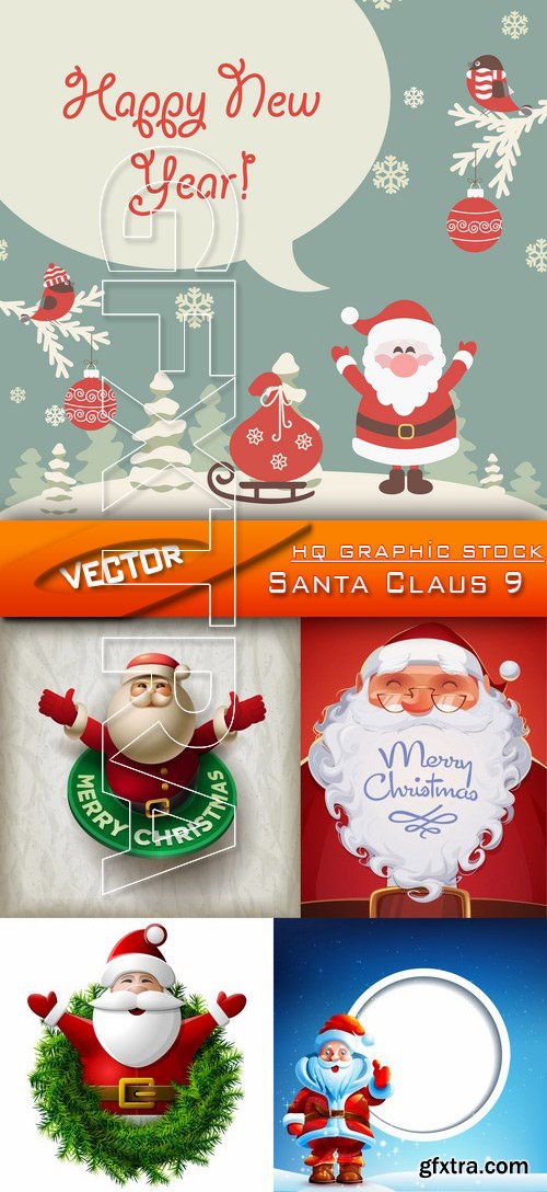 Stock Vector - Santa Claus 9