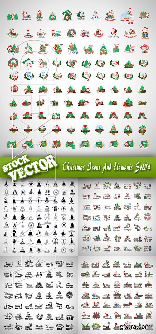 Stock Vector - Christmas Icons And Elements Set#4