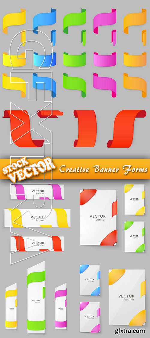 Stock Vector - Creative Banner Forms