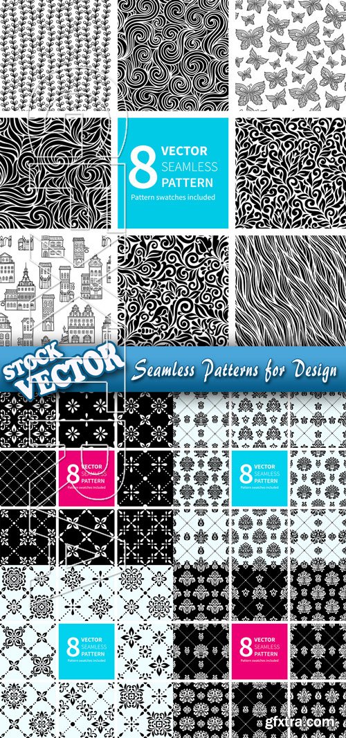 Stock Vector - Seamless Patterns for Design