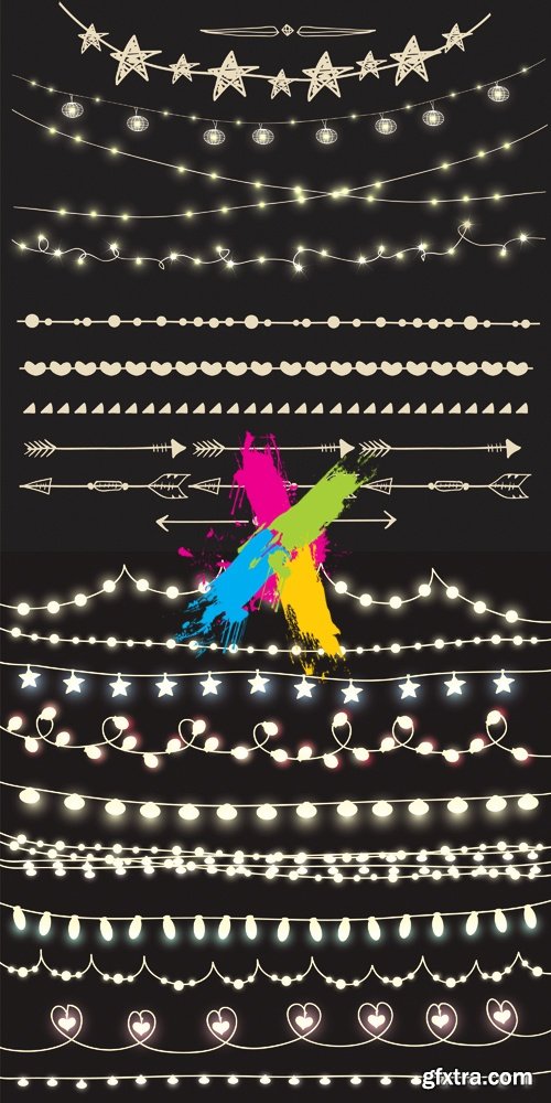 Lights & Garlands Vector