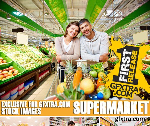 Stock Photos - Supermarket, 25xJPG