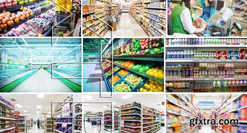 Stock Photos - Supermarket, 25xJPG