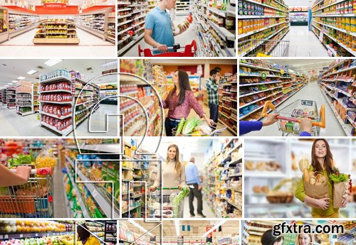 Stock Photos - Supermarket, 25xJPG