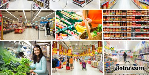 Stock Photos - Supermarket, 25xJPG