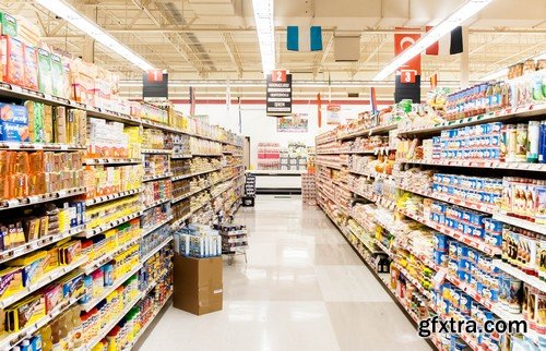 Stock Photos - Supermarket, 25xJPG