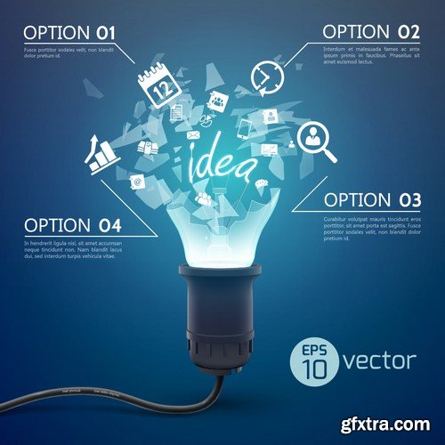 Stock Vectors - Idea 21, 25xEPS