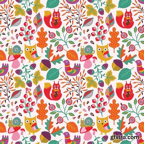 New Year Seamless Patterns - 25x EPS