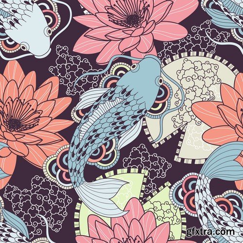 New Year Seamless Patterns - 25x EPS