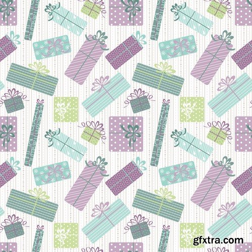 New Year Seamless Patterns - 25x EPS