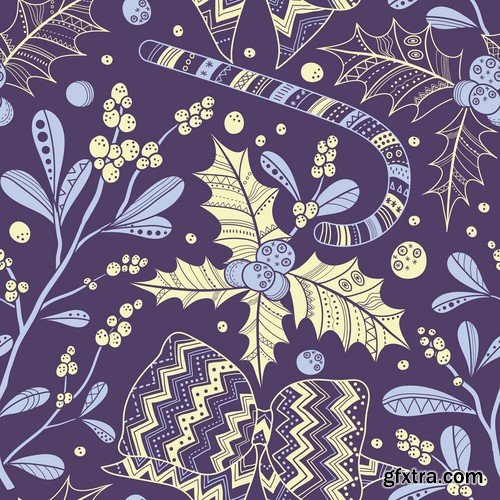 New Year Seamless Patterns - 25x EPS