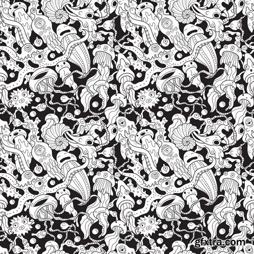 New Year Seamless Patterns - 25x EPS