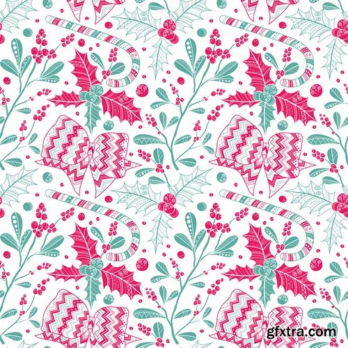 New Year Seamless Patterns - 25x EPS