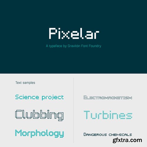 Pixelar Font Family $60