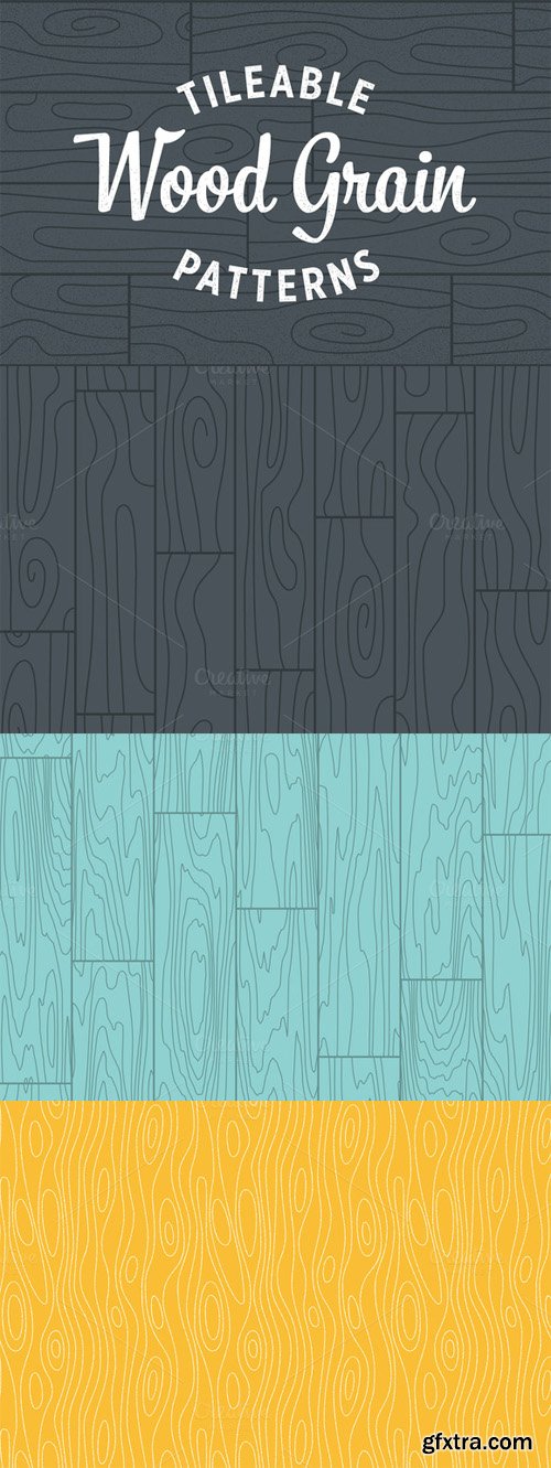 CreativeMarket - Wood Grain Patterns - Tileable 107938