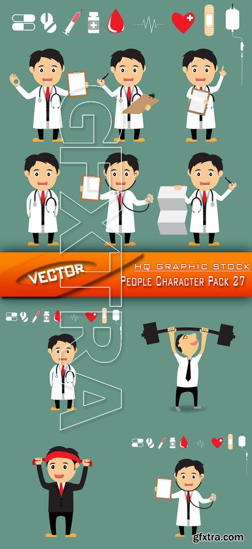 Stock Vector - People Character Pack 27