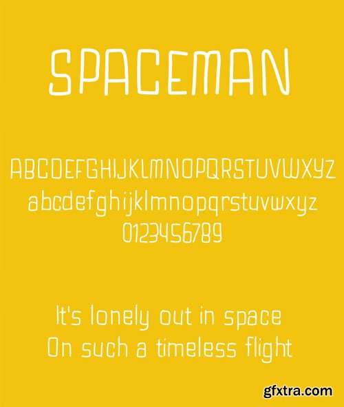 Spaceman - Hand Drawn Font Face