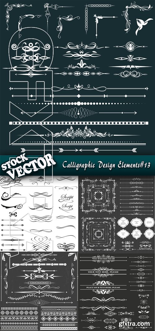 Stock Vector - Calligraphic Design Elements#13