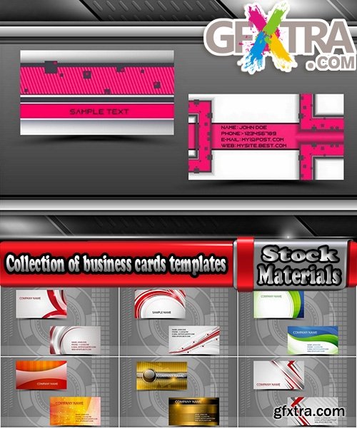 Collection of business cards templates #5-25 Eps