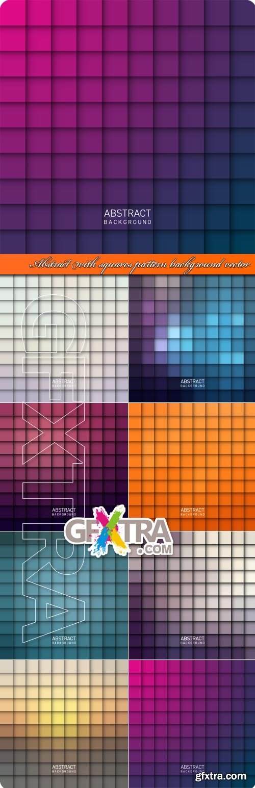 Abstract with squares pattern background vector