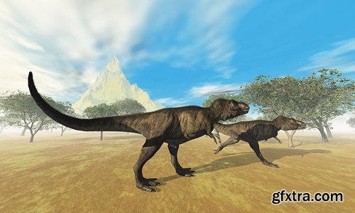 Collection of 3 d Dinosaurs  25 UHQ Jpeg