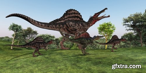 Collection of 3 d Dinosaurs  25 UHQ Jpeg