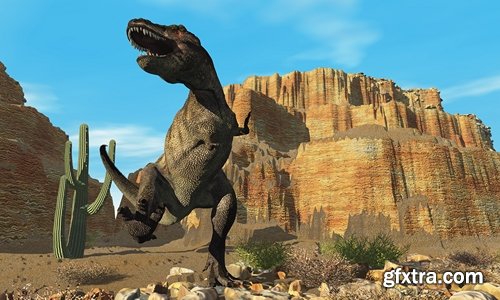 Collection of 3 d Dinosaurs  25 UHQ Jpeg