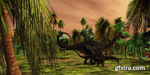 Collection of 3 d Dinosaurs  25 UHQ Jpeg