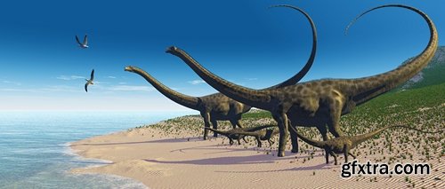 Collection of 3 d Dinosaurs  25 UHQ Jpeg