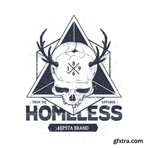 Hipster Grunge Design Elements -25x EPS